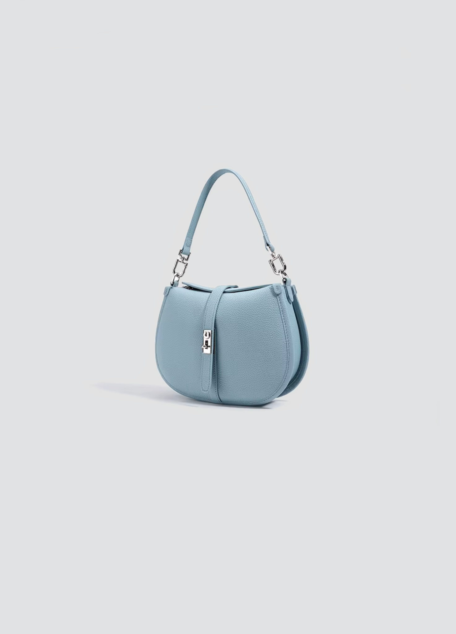 Glory Flap-Over Handbag In Pebbled Leather