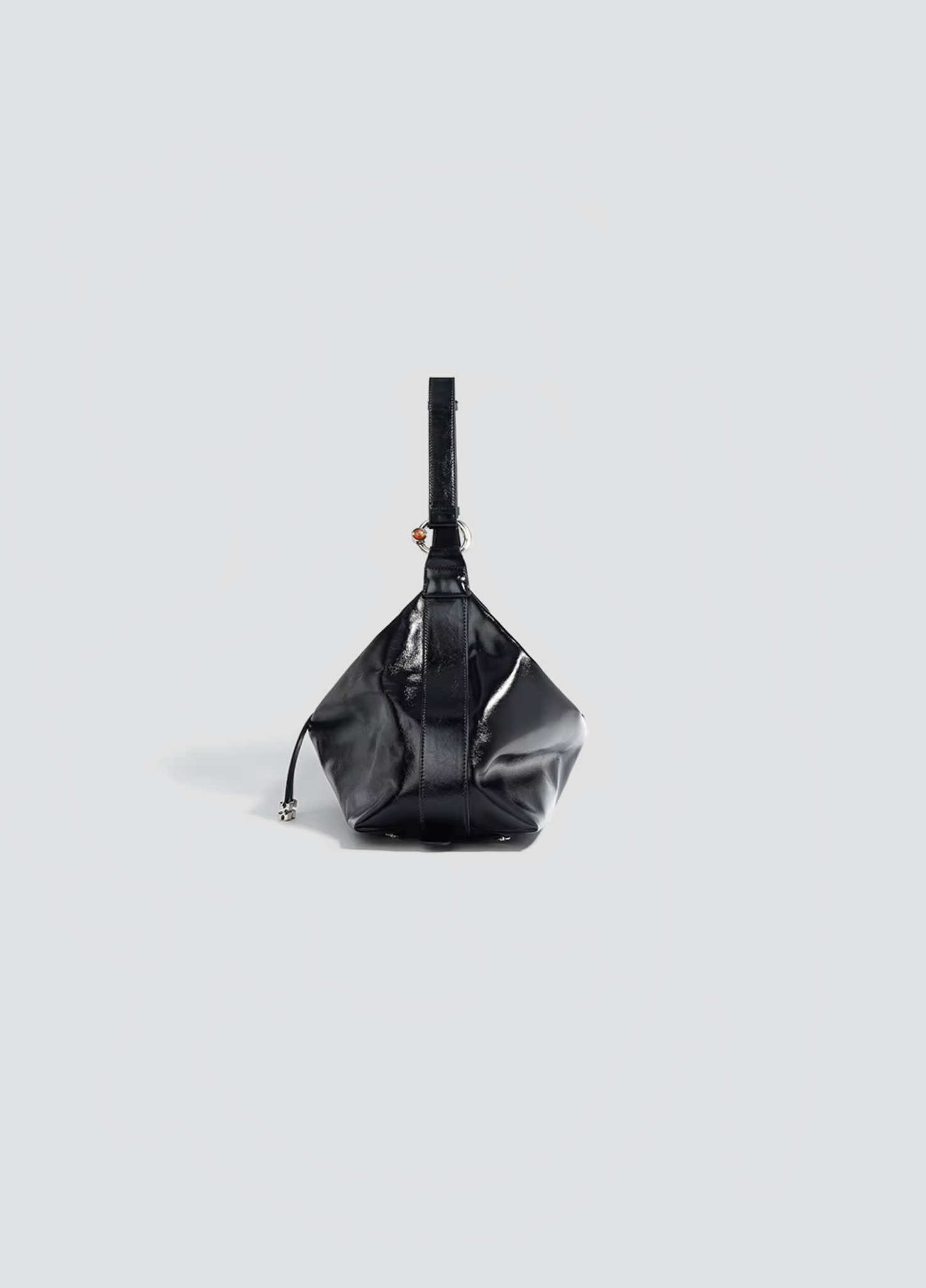 Glory Zipped Tote Bag In Polished Leather
