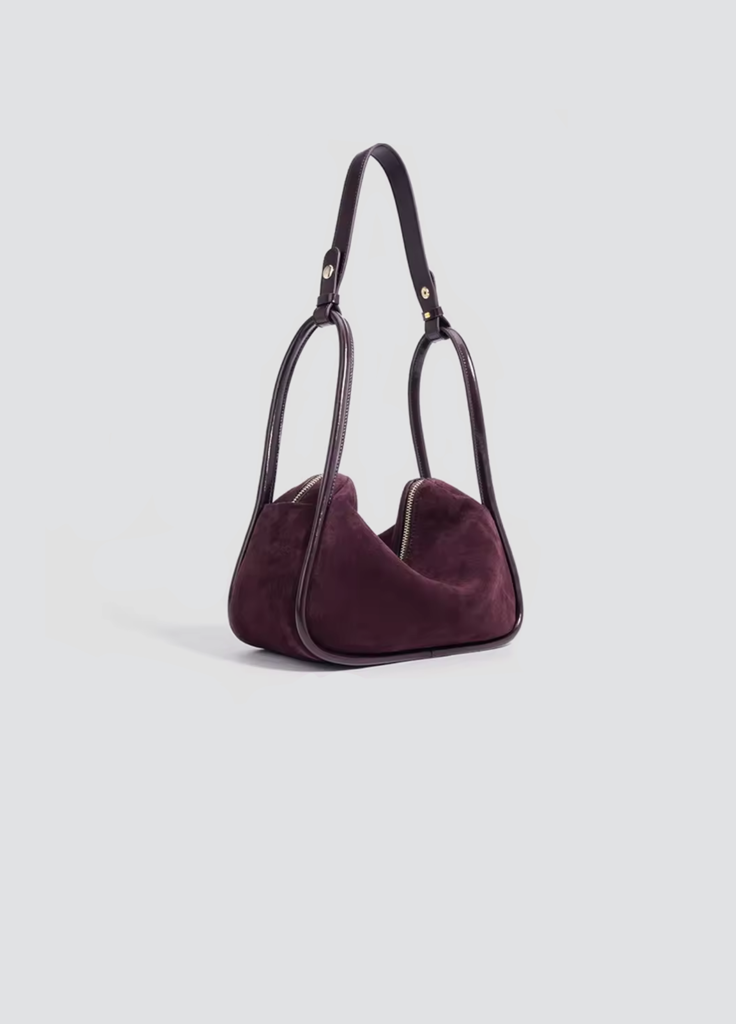 Glory Suede Handbag In Suede Leather