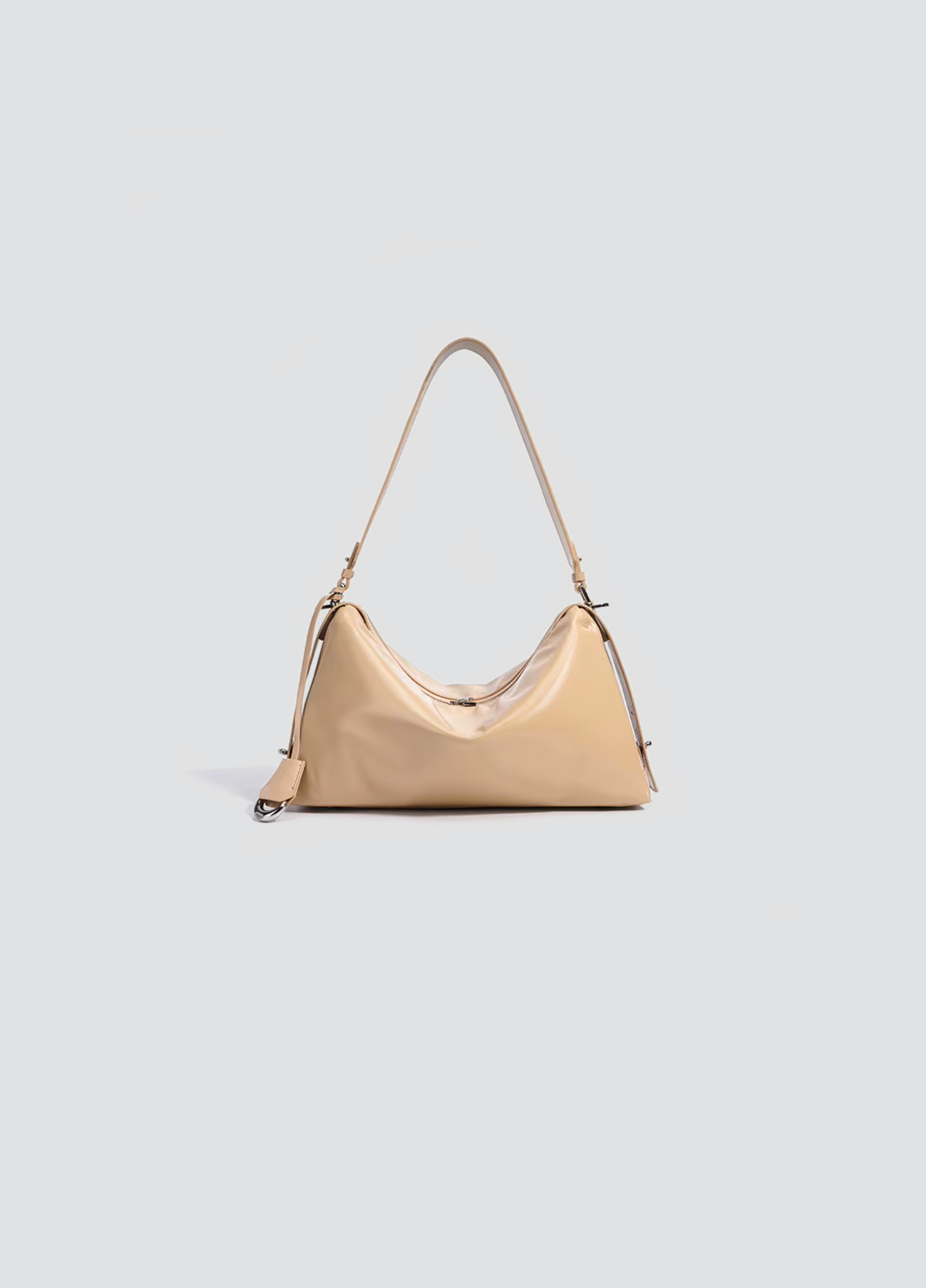 Glory Glossy Shoulder Bag In Gloss Leather