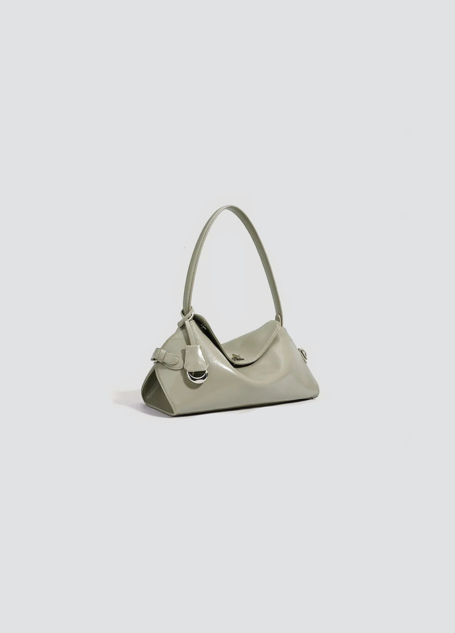Glory Gator Shoulder Bag In Polished Leather
