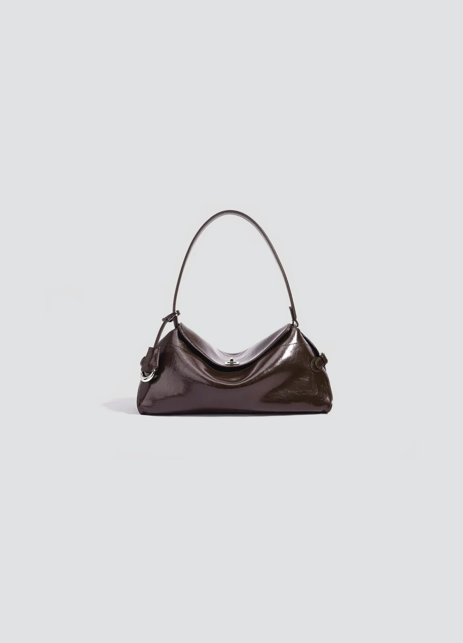 Glory Gator Shoulder Bag In Polished Leather