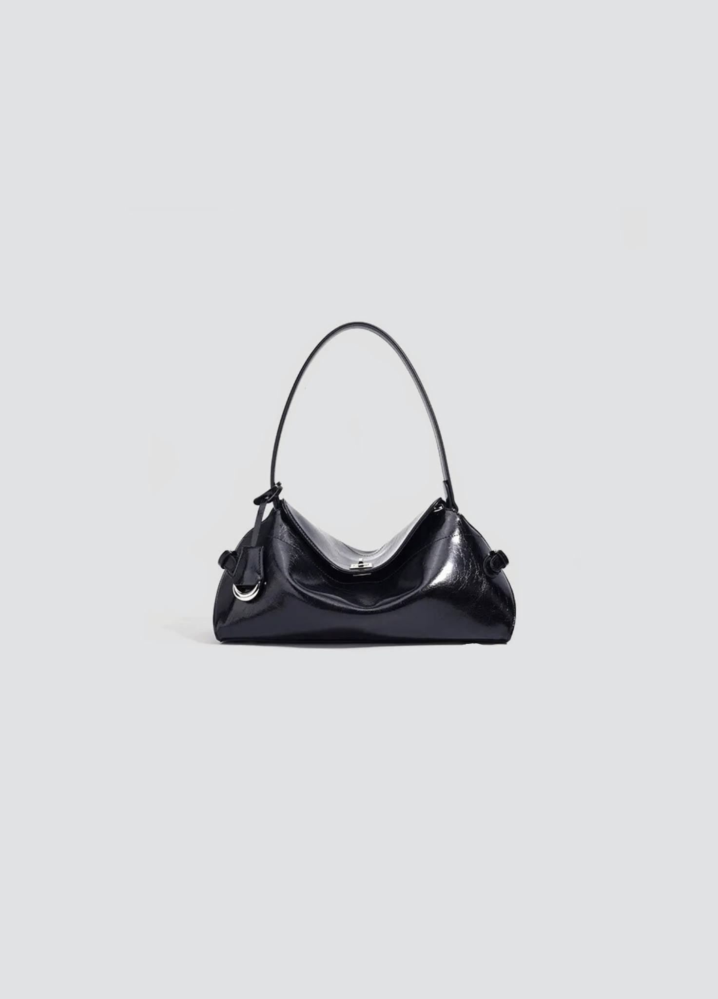 Glory Gator Shoulder Bag In Polished Leather